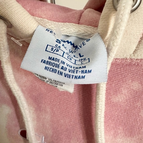 Urban Outfitters Pink UO champion tie dye hoodie sweatshirt oversized small - Picture 8 of 8